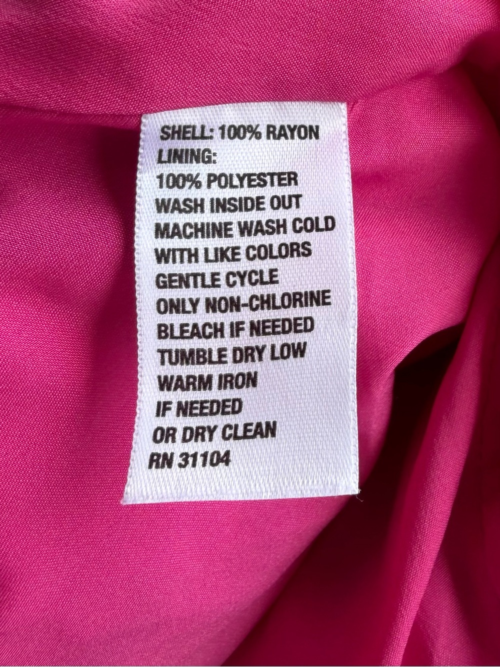 •Crown & Ivy• Pink Geometric Bell Sleeve Shift Dress - Size 8 - Picture 8 of 10